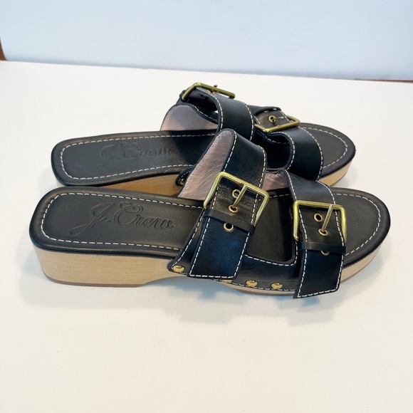 J. Crew Leather double buckle-strap sandals - Picture 2 of 11